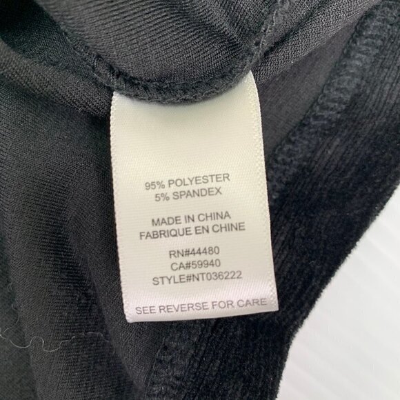 Love, Fire Shirt Medium Black Corduroy Drawstring Waist Long Sleeve - Picture 7 of 9